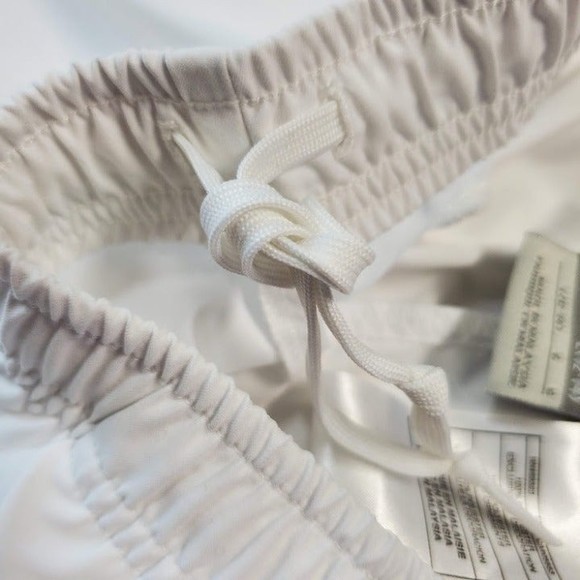 Nike Women's Joggers Cropped Athletic Running Pants White Lilac Stripe L - Picture 8 of 11